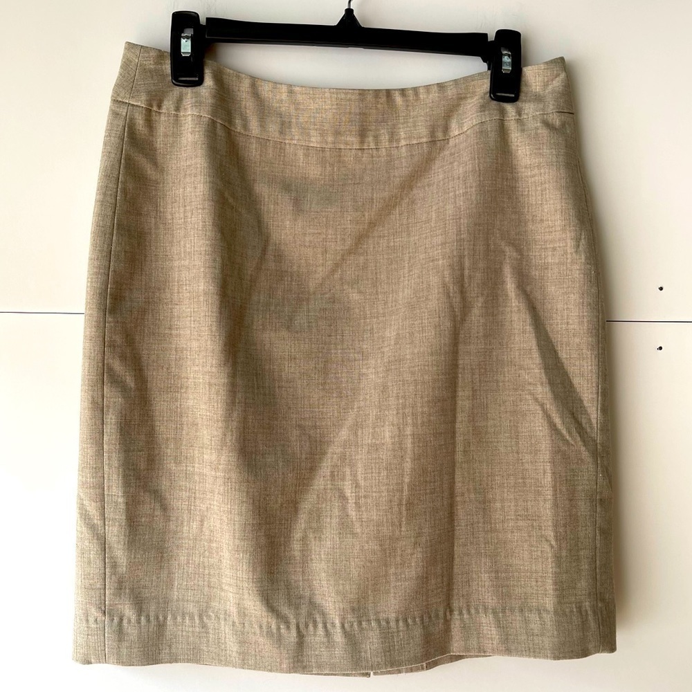 Banana Republic Khaki Straight Pencil Skirt Short Mini Career Office Skirt, Sz 6